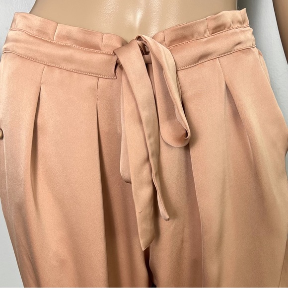 NEW RAMY BROOK PINK SATIN PANTS - Picture 3 of 9